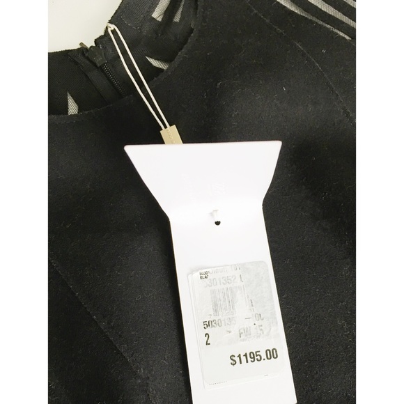 Hugo Boss Runway Edition Dress In Wool Laser Cut - Picture 6 of 7