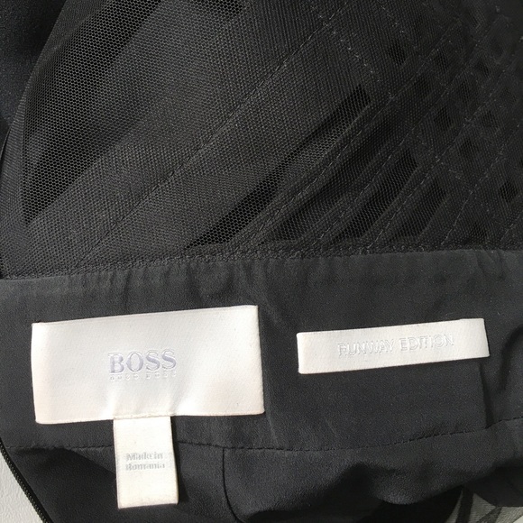 Hugo Boss Runway Edition Dress In Wool Laser Cut - Picture 7 of 7