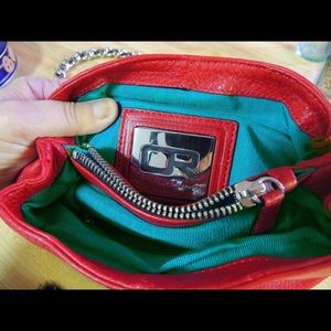 Red orYany Crossbody Leather Purse