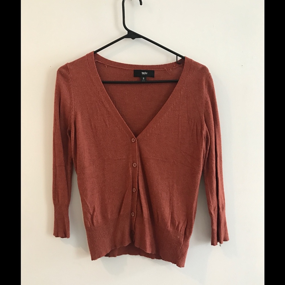 Orange Cardigan Size SM