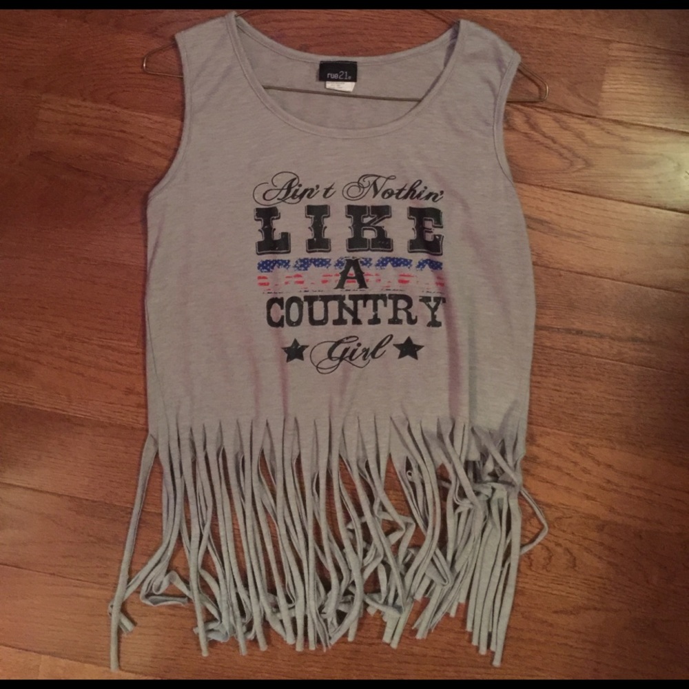 No sleeve "Ain't nothing like a country girl"