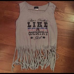 No sleeve "Ain't nothing like a country girl"