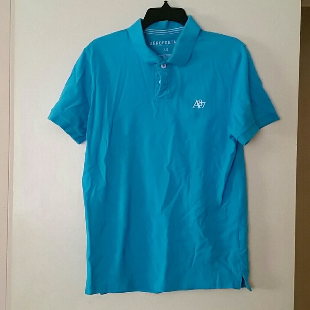 Aeropostale turquoise polo
