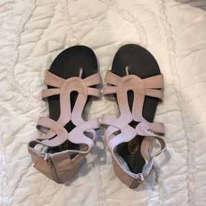 Blush pink shoes