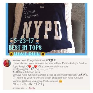 NYPD long sleeve shirt. 👮🏼HOST PICK👮🏼