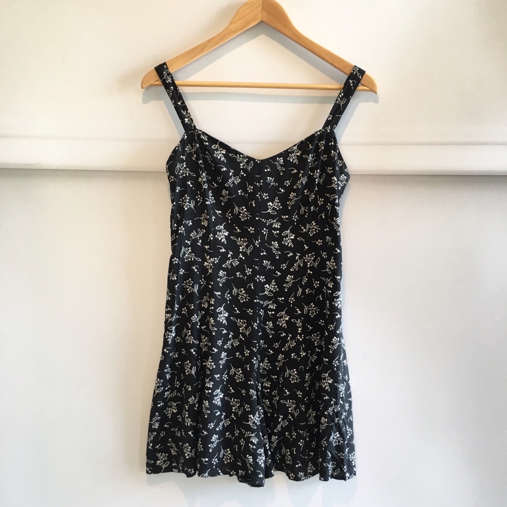 Vintage Blue black romper