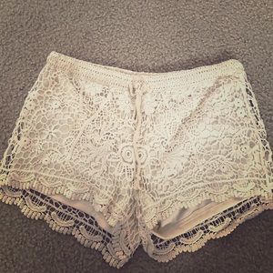 White Coachella Shorts