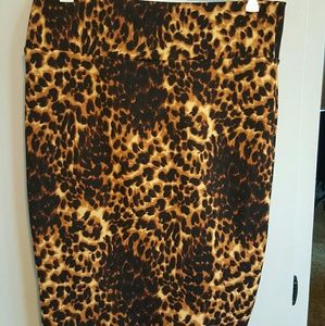 LuLaroe Cassie Skirt Leopard Print