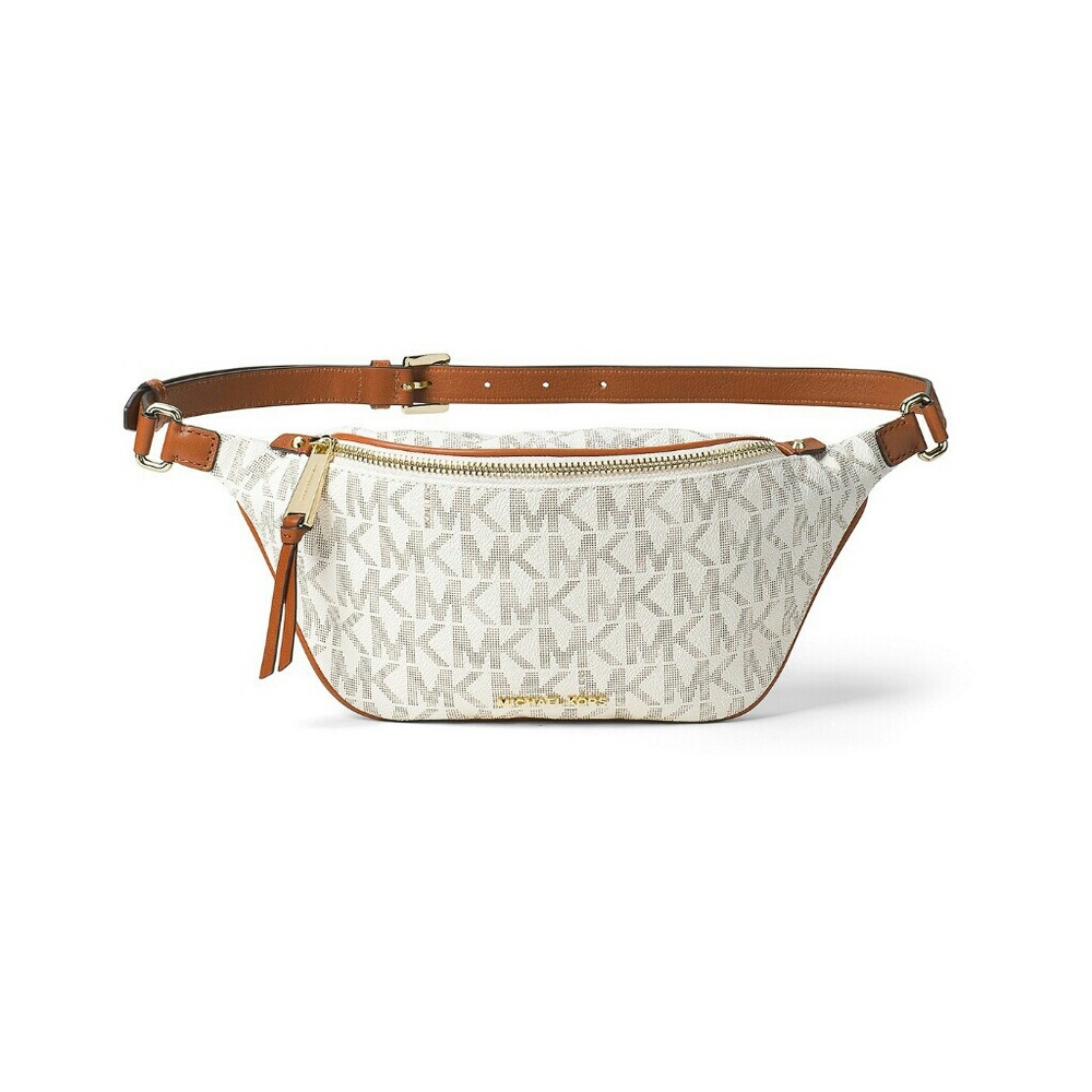 SOLD Michael Kors Small Rhea Zip Vanilla Belt Bag