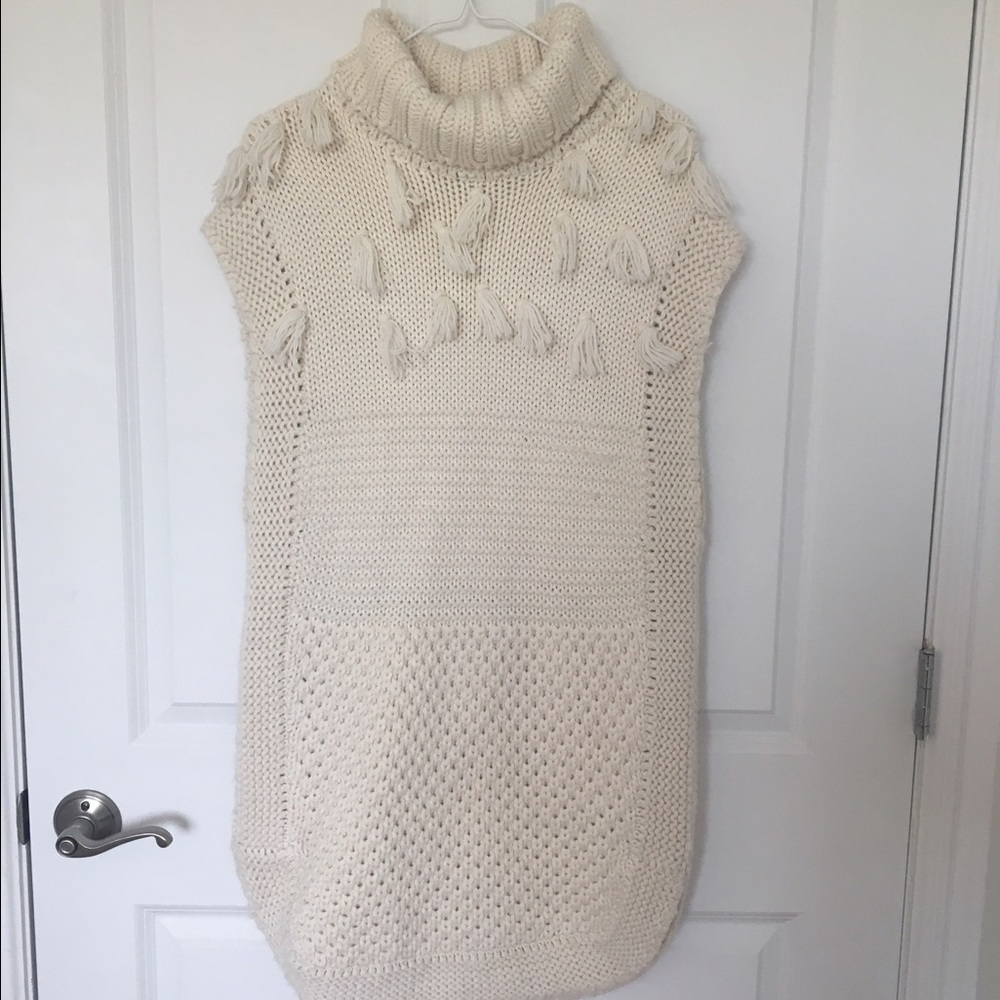 Apiece Apart Ines Fringe Sweater Turtleneck Vest