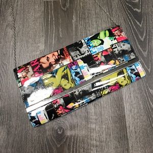 Fun & Trendy Magazine Cover Clutch Purse Handbag