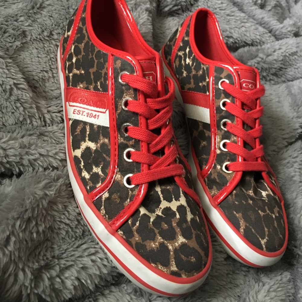 Coach Cheetah Print Sneakers - Gem