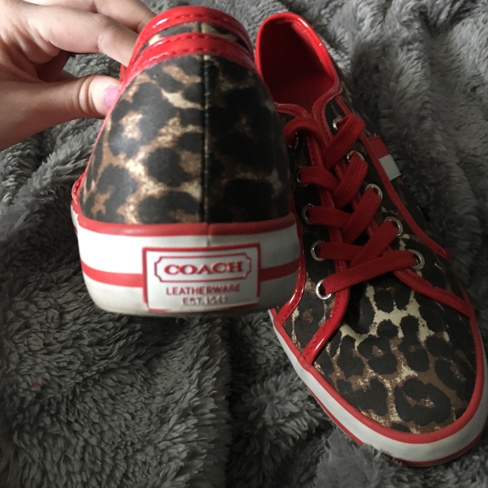 cheetah coach shoes