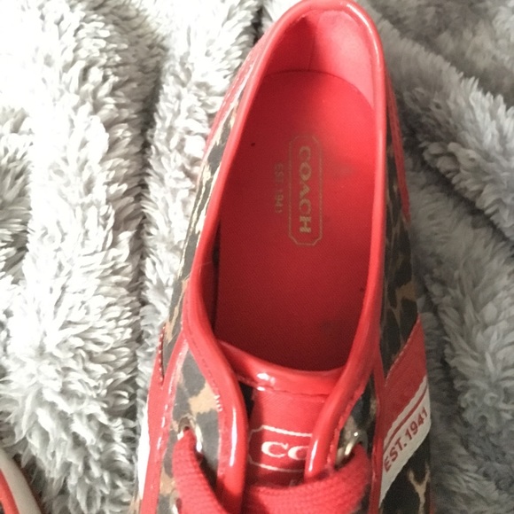 Coach cheetah print sneakers - Picture 3 of 4
