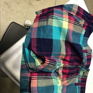 Old navy plaid shorts ! Cute colors!Never worn