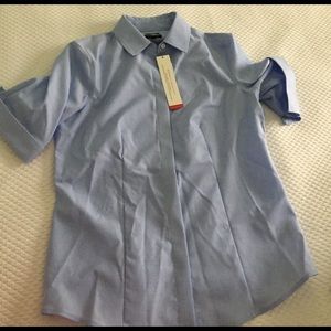 Women's Talbots blue buttoned down shirt