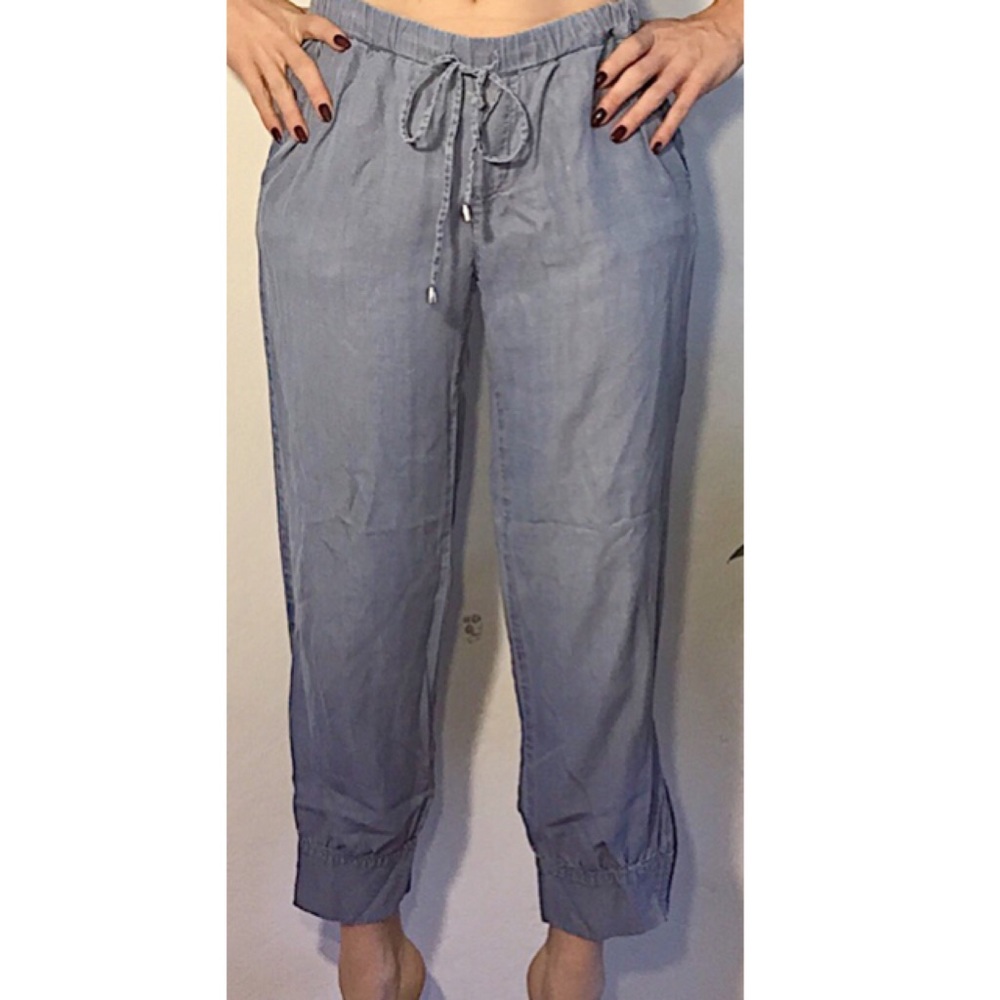 Splendid drawstring denim pants