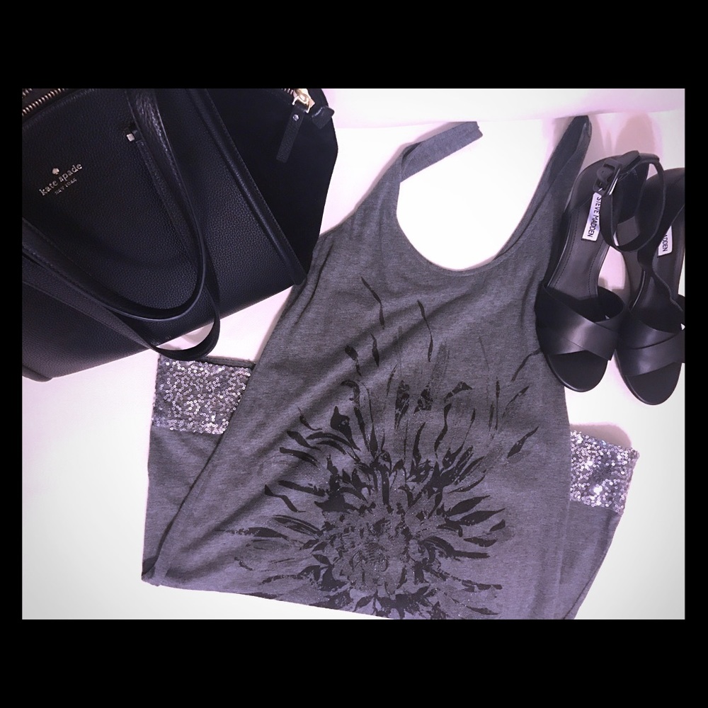 Express Gray Tank Dress