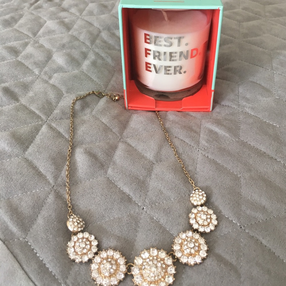 Gold Sunflower Statement Necklace