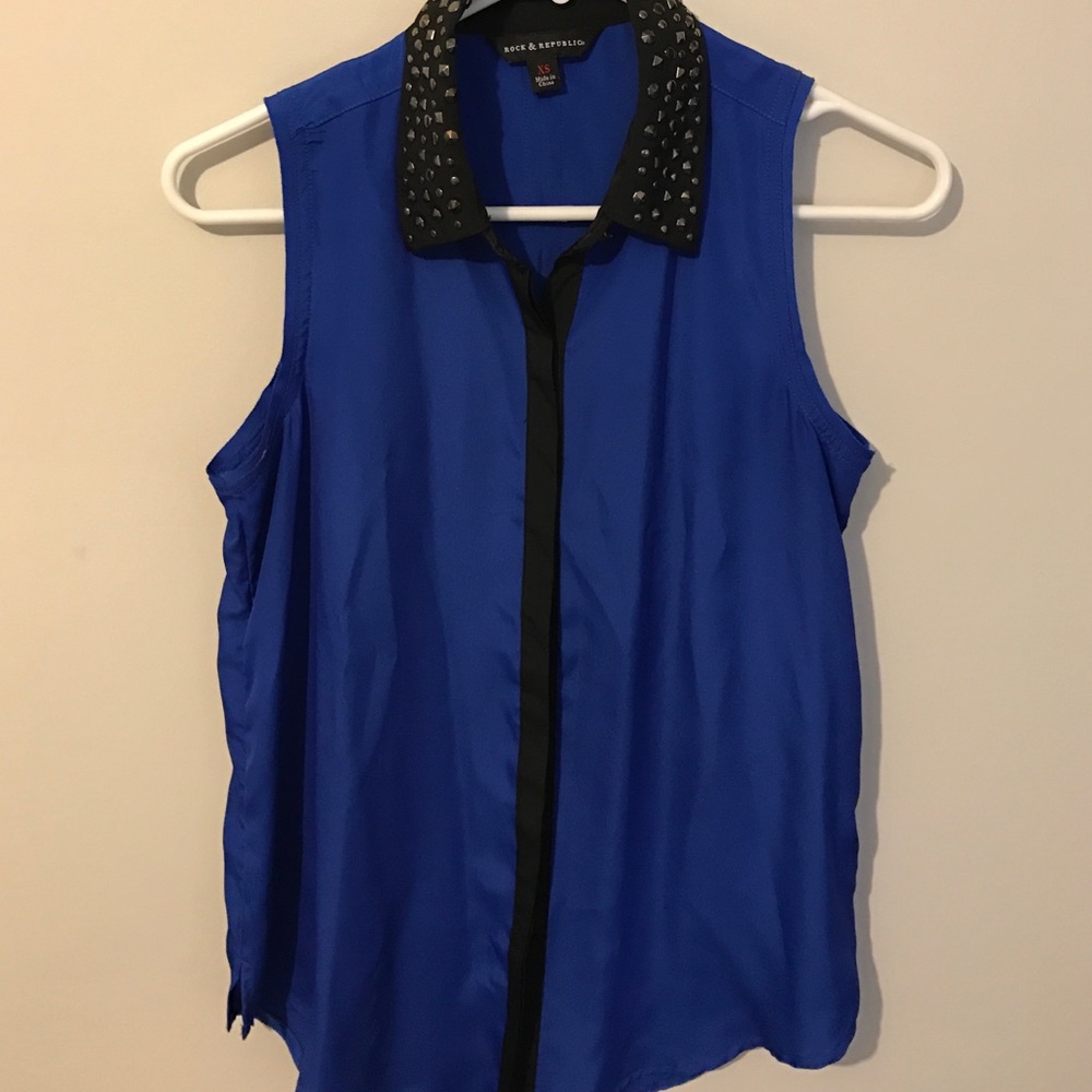 Rock & Republic studded blouse