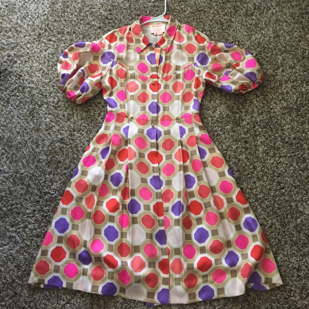 Kate Spade ♠️ Octagonal Multi-Color Tracy Dress