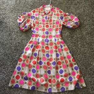 Kate Spade ♠️ Octagonal Multi-Color Tracy Dress
