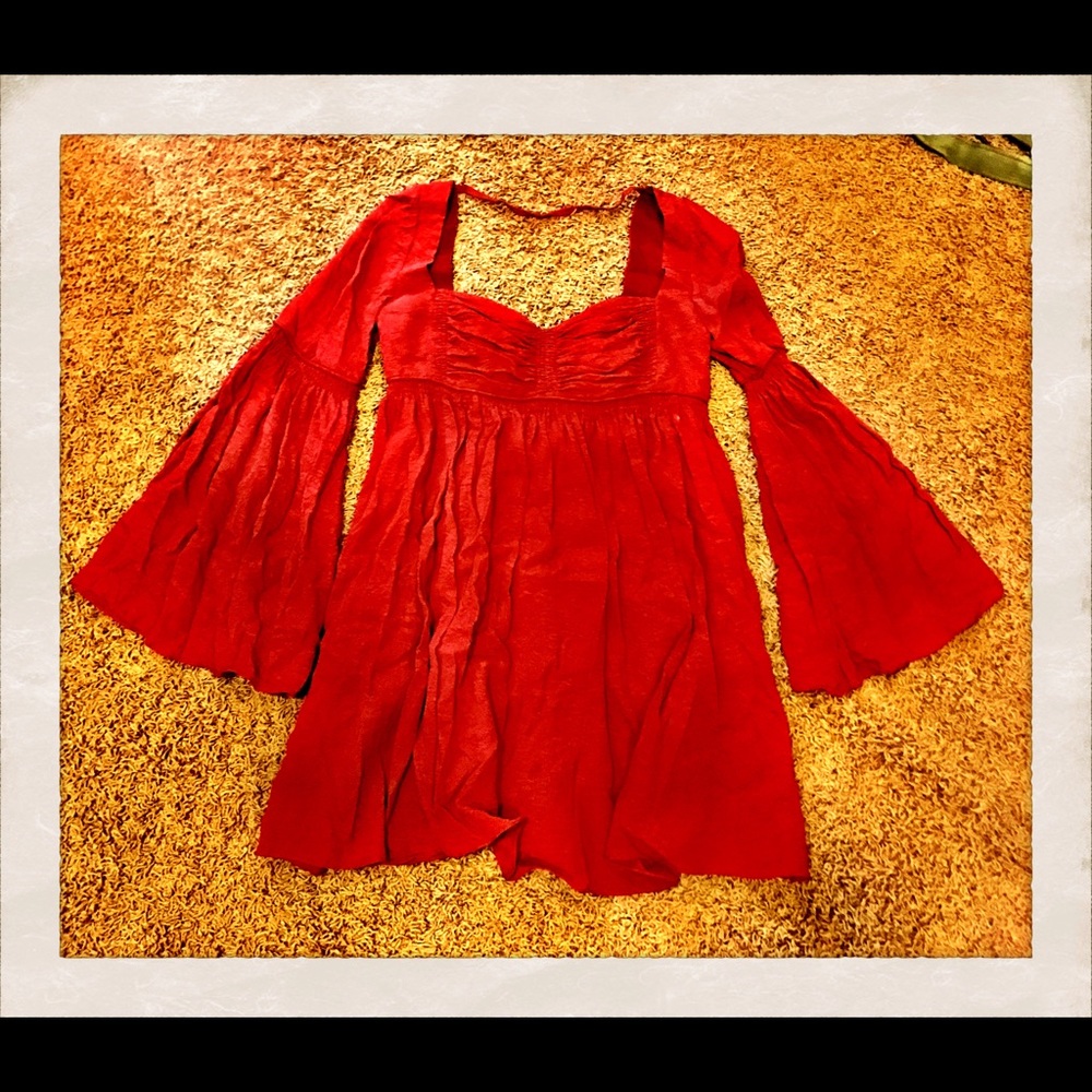 Free people dress with bell sleeves