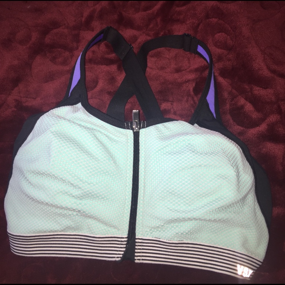 Victoria's Secret front close sports bra.