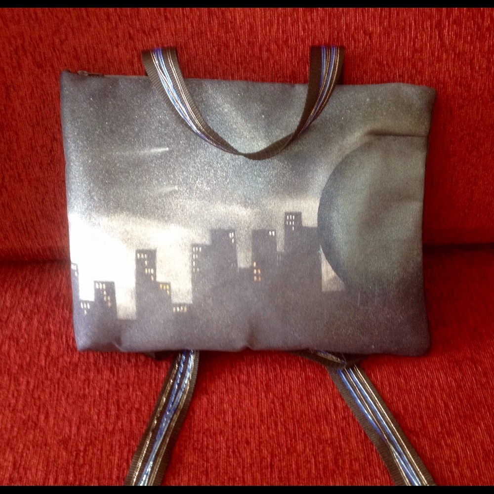 Backpack, original art on canvas, washable