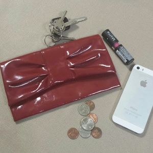 Estee Lauder RED Burgundy Clutch Bag