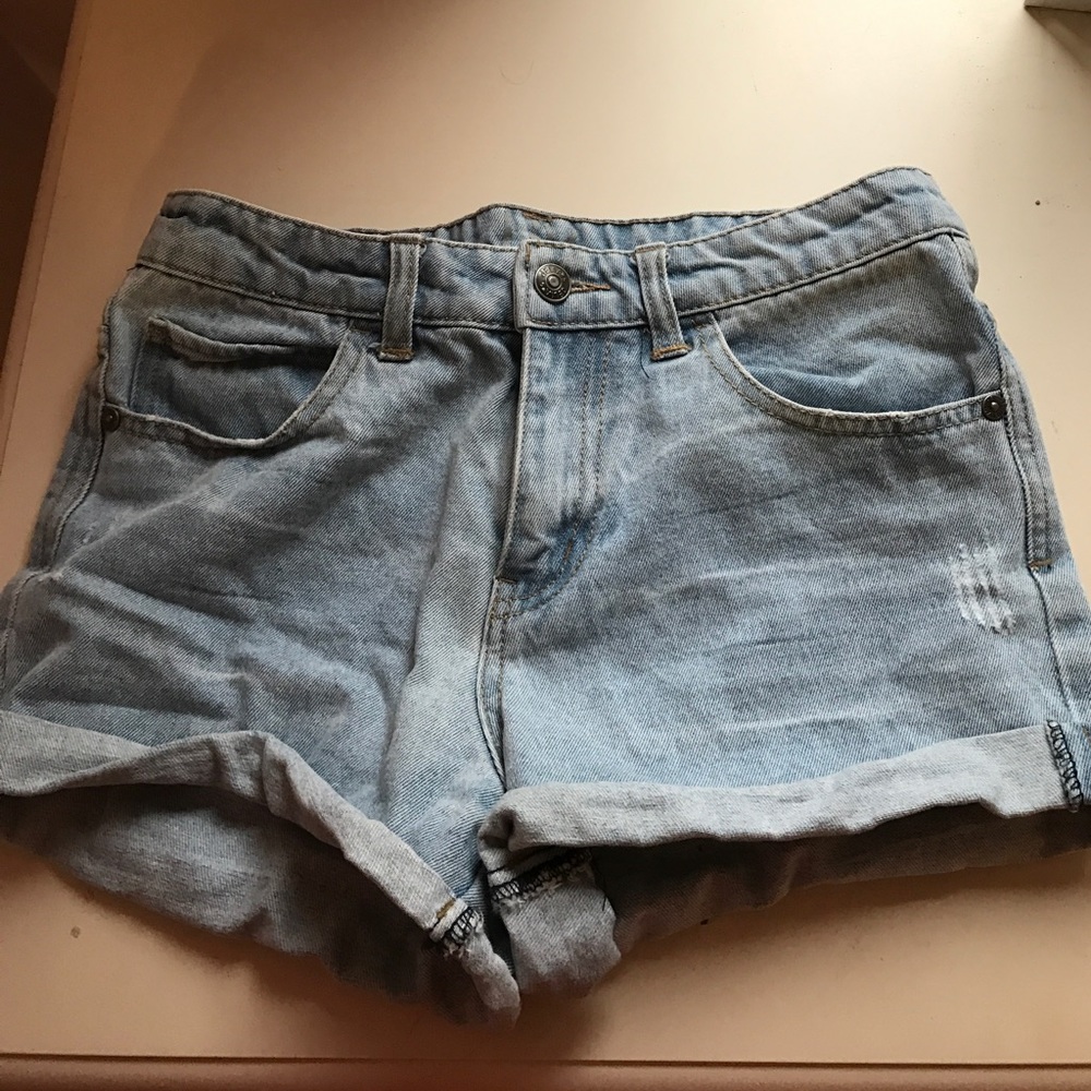 High Waisted denim shorts