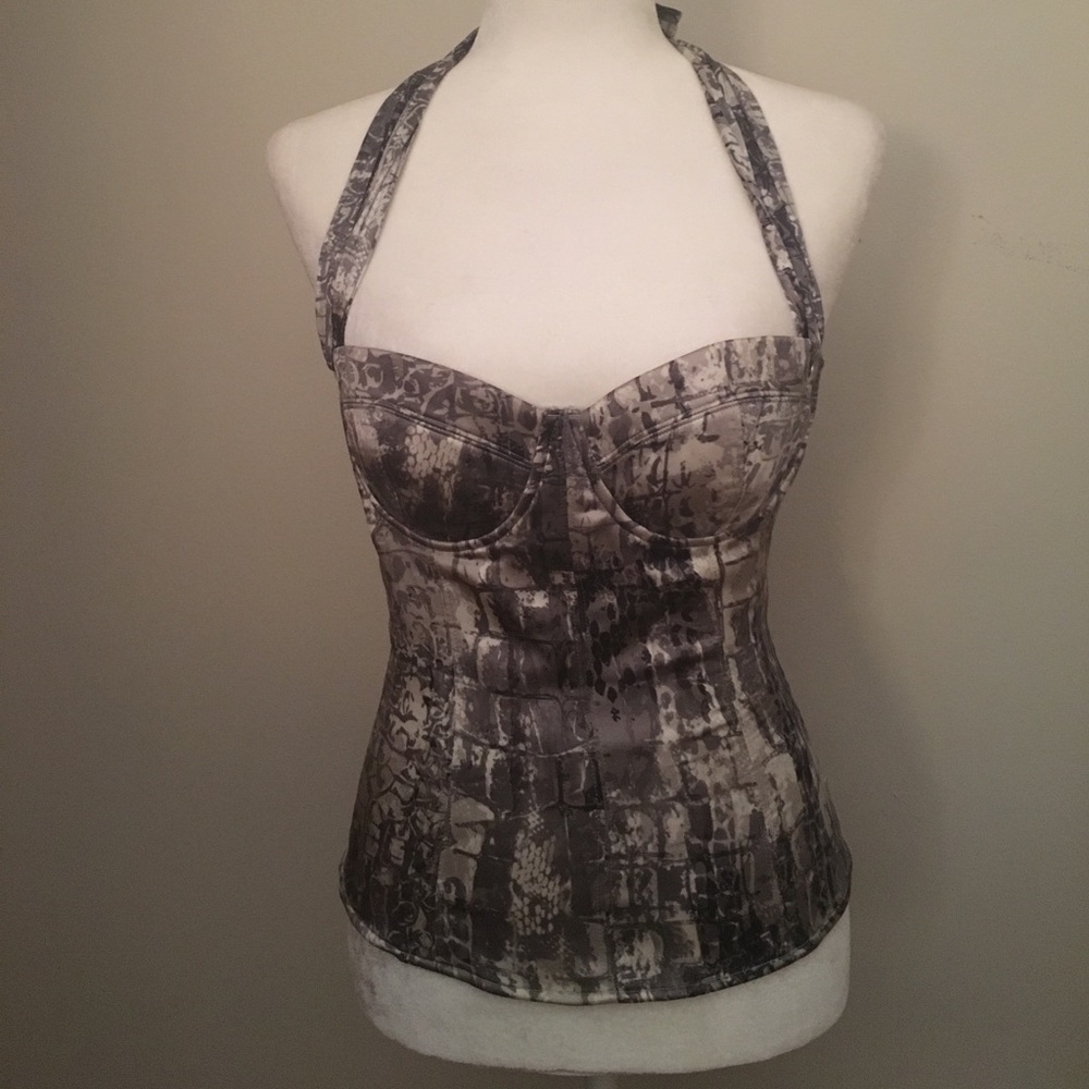 Marciano silk halter top