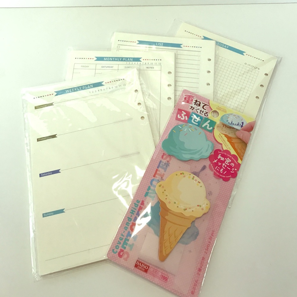 A5 Agenda insert bundle