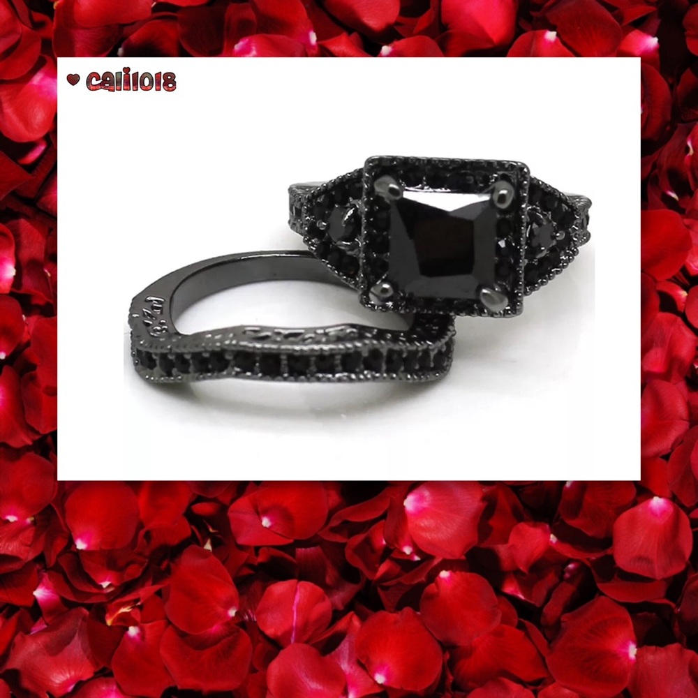 5⭐️RESTOCKED🆕Black Sz 4 2pc Princess Cut Set
