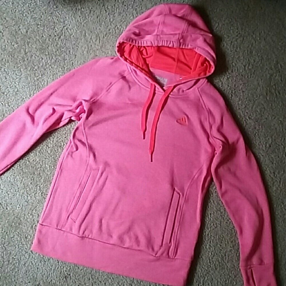 Bright colored Adidas hoodie