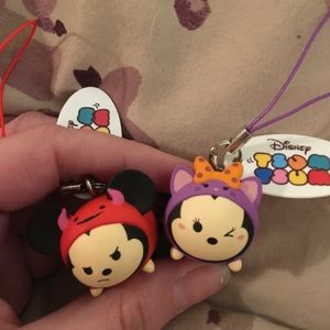 Mickey and Minnie Mouse Halloween Tsum Tsum charms