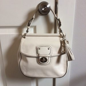 Coach Legacy Willis Crossbody Satchel in White