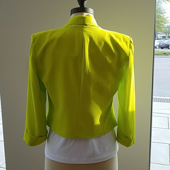 NWT Arden B Electric Lime Blazer - Picture 3 of 4
