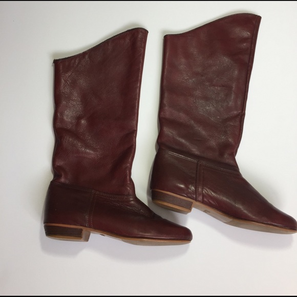 Shoes - Genuine leather red boots
