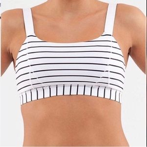 RARE Lululemon Adjust Me Bra Quiet Stripe Size 2