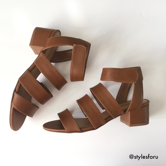 ❤️ Cognac strappy Velcro sandal 1 LEFT!!!! - Picture 2 of 8