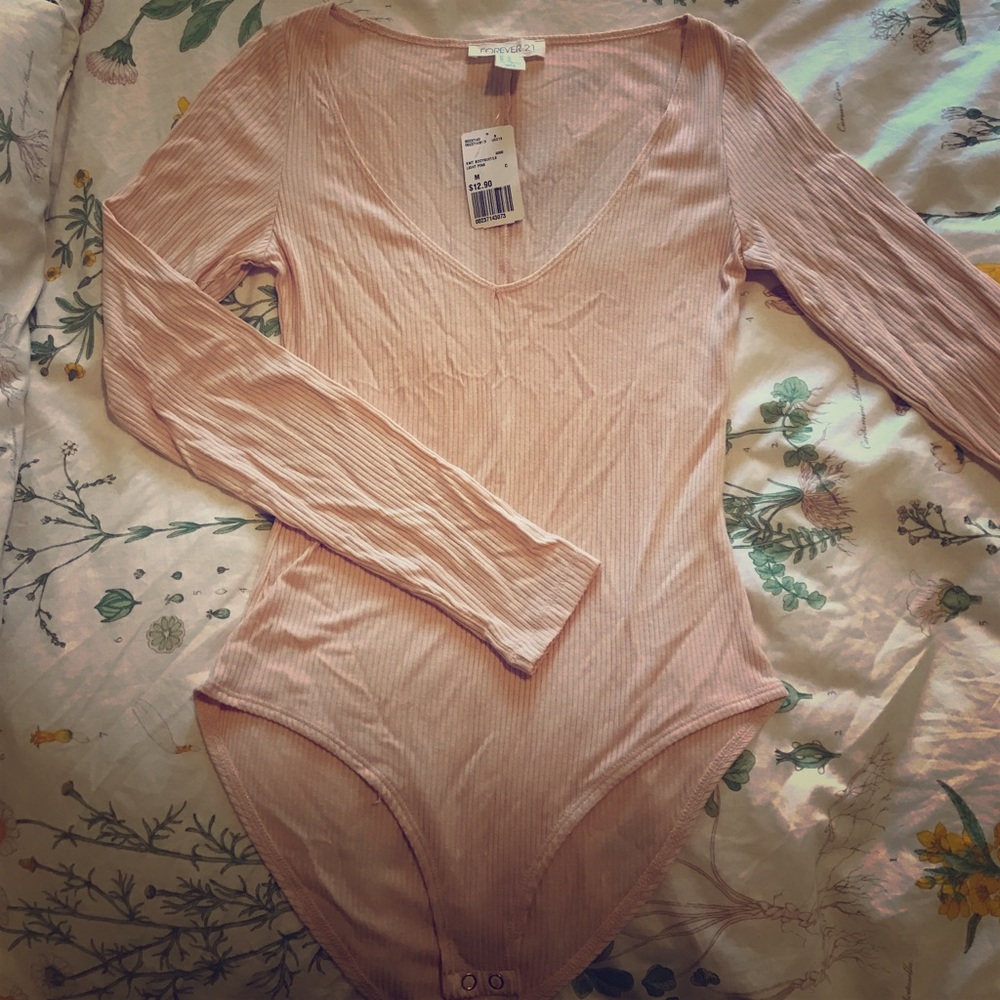 Forever 21 baby pink body suit