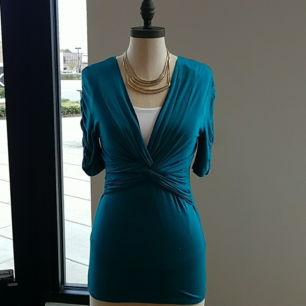 Wrapped Front Jersey top