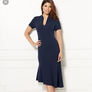 Eva Mendes Navy Blue dress 👗