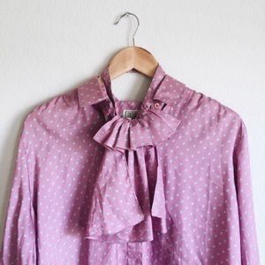 Vintage mauve button up