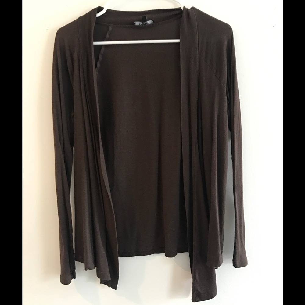 Brown Open Cardigan Size XS