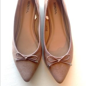 Suede Taupe Merona Flats