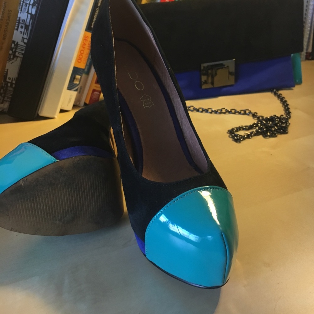 Aldo shoes and matching clutch 👠