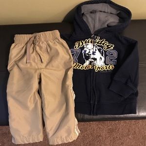 Sweat Pant and Bulldog Hoodie Set