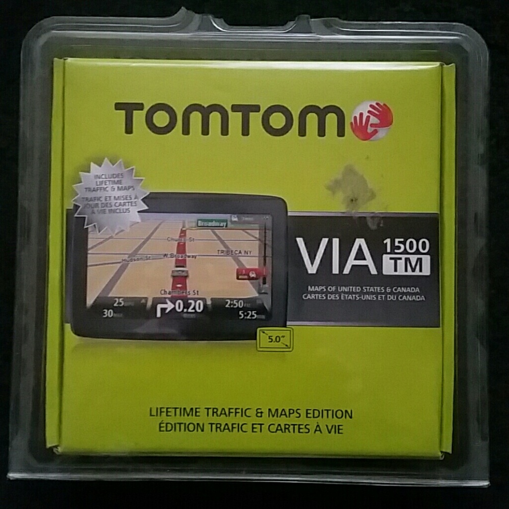Tom tom via 1500 new in sealed package.